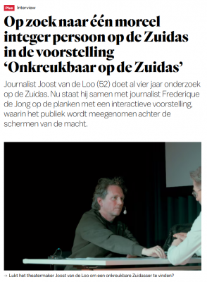 Onkreukbaar op de Zuidas